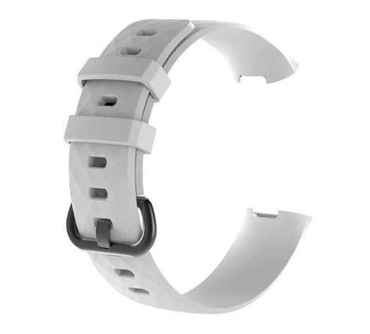 Correa Silicona Compatible Fitbit Charge 3 & 4 / 22,6mm Blanco-0