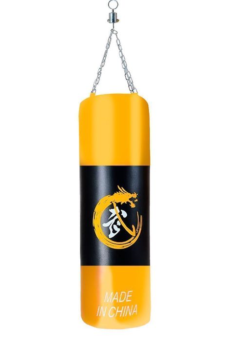 Saco Boxeo Punching Ball 120 cm Amarillo-0