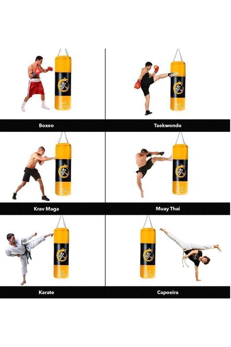 Saco Boxeo Punching Ball 120 cm Amarillo-4
