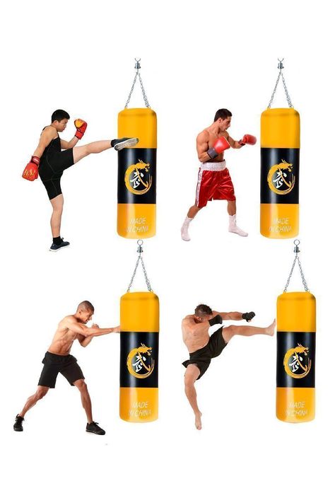 Saco Boxeo Punching Ball 120 cm Amarillo-1