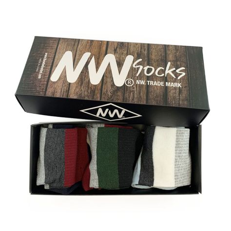 Calcetines con diseño, NW, modelo crew, pack de 3-1
