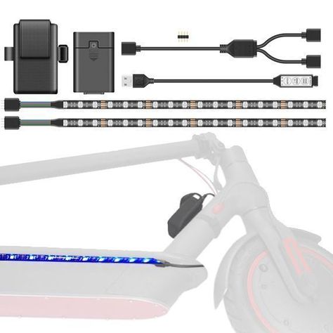 Luces Led Multicolor Scooter, Bicicleta, Moto-1