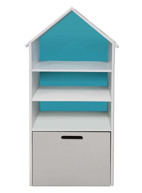 Juguetero Repisa Casa Infantil Calipso Gris Montessori-0