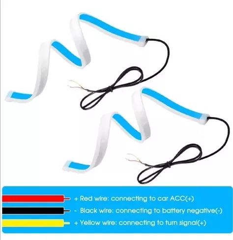 Packs Tira Led Flexible Direccional Foco Auto 60 Cm-1