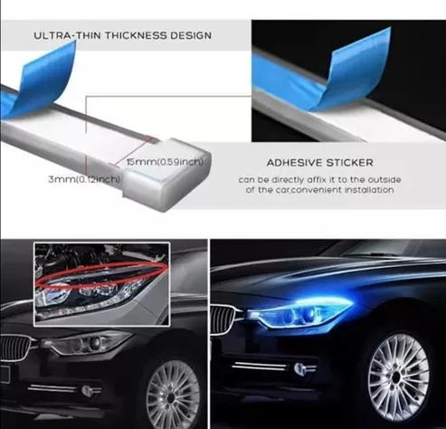 Packs Tira Led Flexible Direccional Foco Auto 60 Cm-2