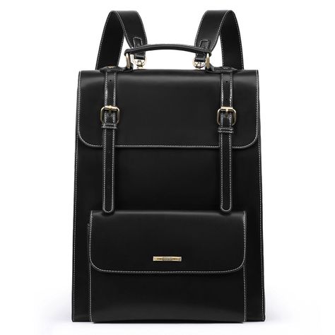 Ecosusi Mochila Vintage Camellia para Notebook 15,6" - Negro-0