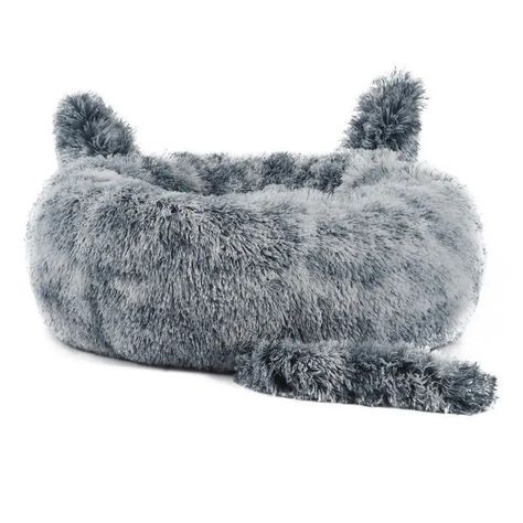 Cama De Mascota Perro Gato Tipo Donut Con Cola-0