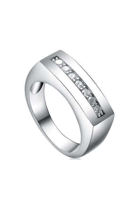 Anillo Vanité Praga Plata Italiana - Talla 6 USA-0
