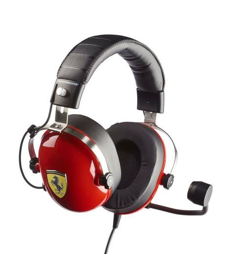 Audífonos Gamer Thrustmaster T.Racing Scuderia Ferrari Edition, Audio DTS y Micrófono Unidireccional-3