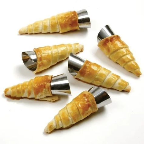 6 Moldes Para Cachitos Cannoli Cachos Croissant Pan Danés-0