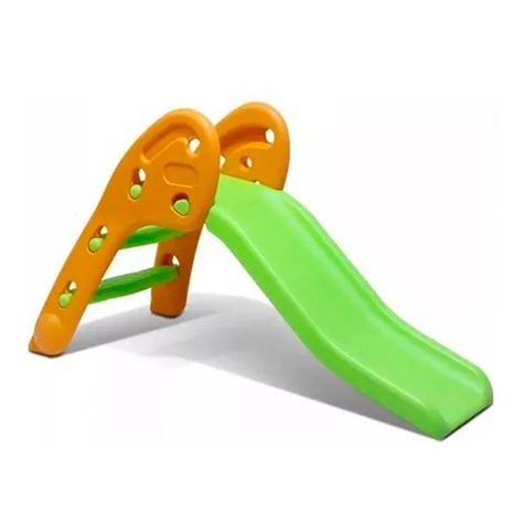 Resbalín Plastico Tobogán Plegable Niños Juego Infantil Verde-0
