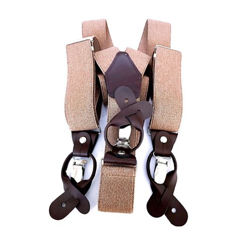 Suspensor hombre elastico canela doble broche-0