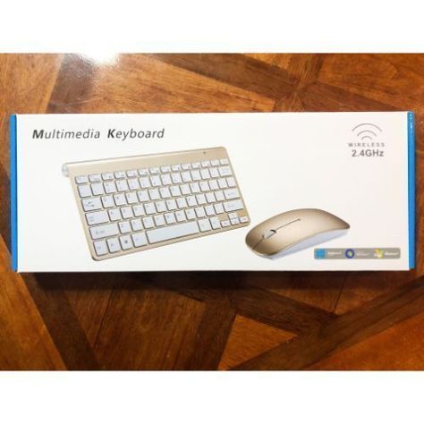 SET TECLADO  MOUSE K908 PLATEADO-4