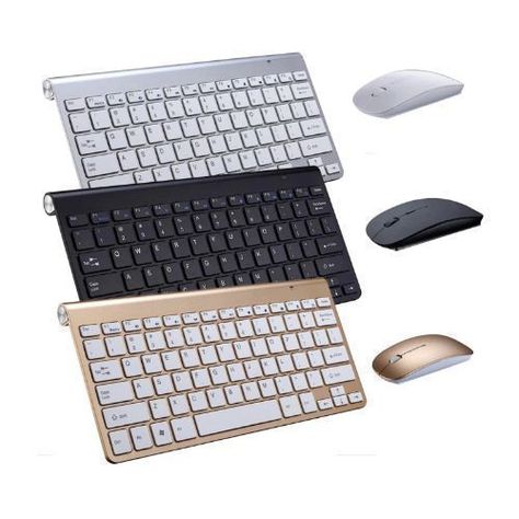 SET TECLADO  MOUSE K908 PLATEADO-0