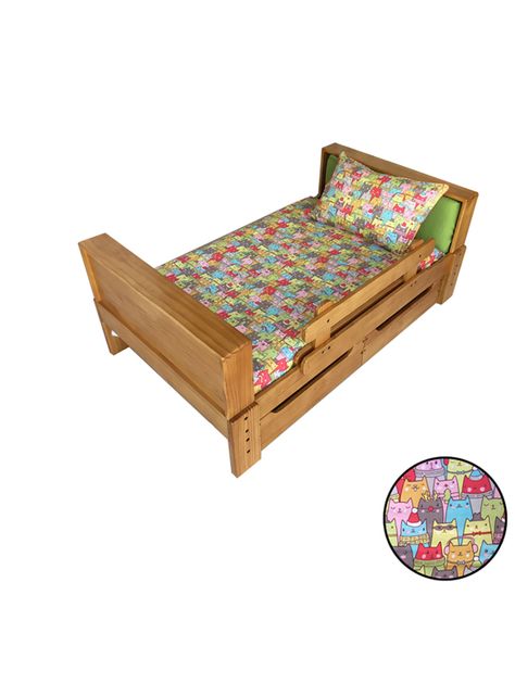 FUNDA de Plumón ( CUBRECAMA ) Gatitos colores (120X140) 100% Algodón - para cama infantil o cuna-1