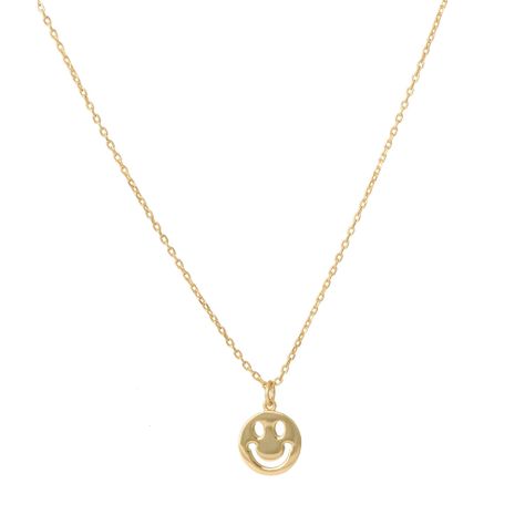 Collar Happy bañado en oro Hadara Joyas-0