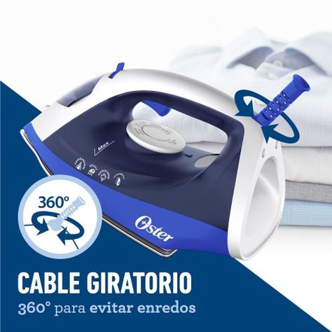Plancha de vapor Oster® con base antiadherente GCSTBS6003-2
