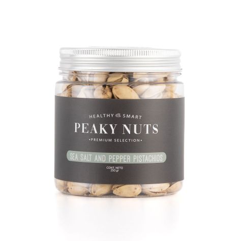 SEA SALT AND PEPPER PISTACHIOS 250 PLASTIC SMALL-0