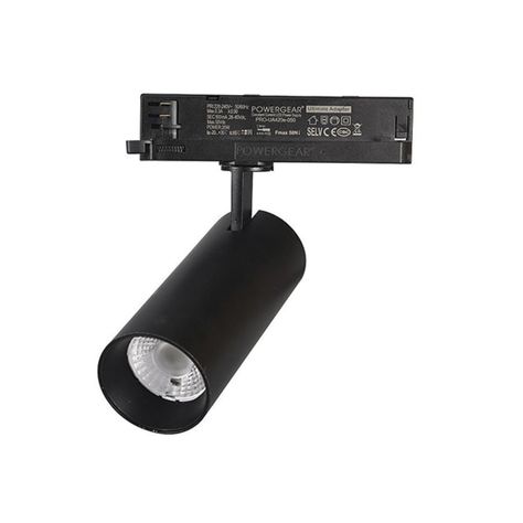Foco Decorativo Riel 40º Trifásico 20W 4000K Negro-0