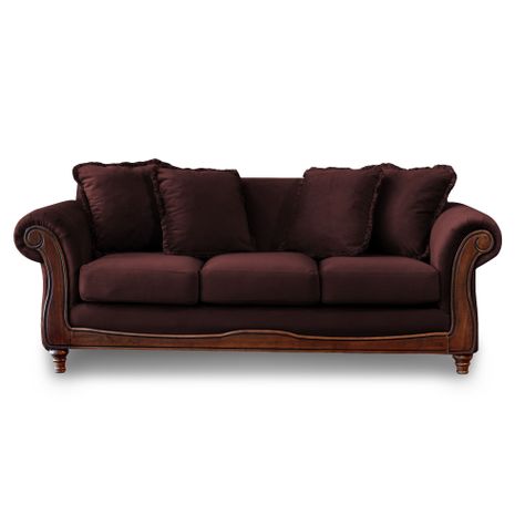 SOFA  RIMINI 3C TELA VELVET CHOCOLATE-0
