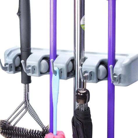 Soporte Organizador de Pared Para Escobas y Utensilios Varios-6