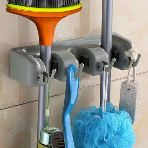 Soporte Organizador de Pared Para Escobas y Utensilios Varios-7