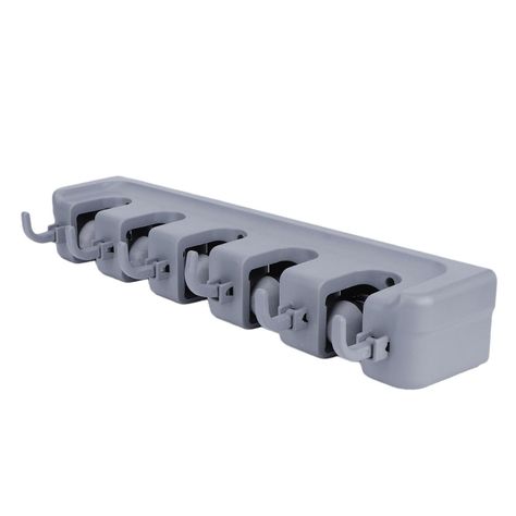 Soporte Organizador de Pared Para Escobas y Utensilios Varios-0