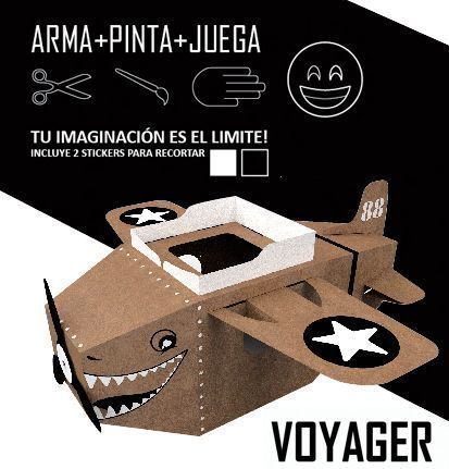 AVION GRANDE DE CARTÓN -Voyager-0