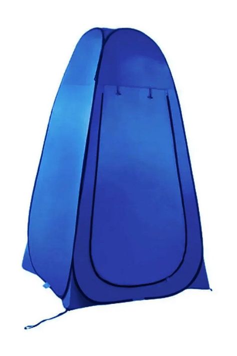 Carpa 1 Persona Carpa Baño Vestidor Portátil + Ducha Solar Azul-6