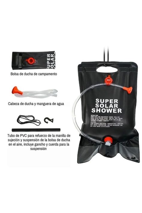 Carpa 1 Persona Carpa Baño Vestidor Portátil + Ducha Solar Azul-4