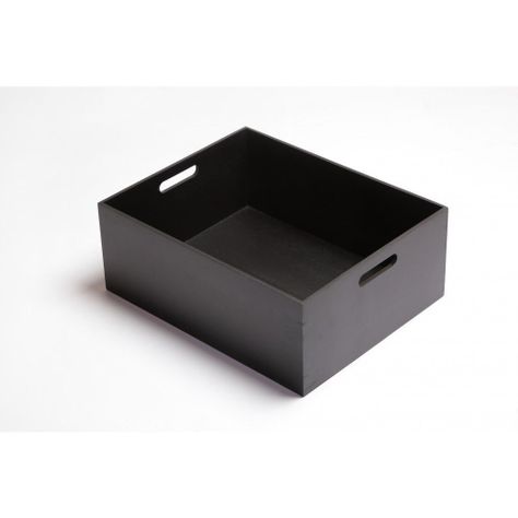 CAJA BAMBU NEGRO M - 34X24X13CM-0