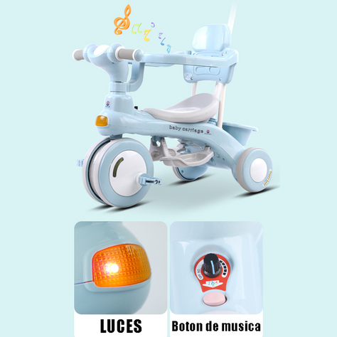 Triciclo Bicicleta Infantil con Musica y Luces-1