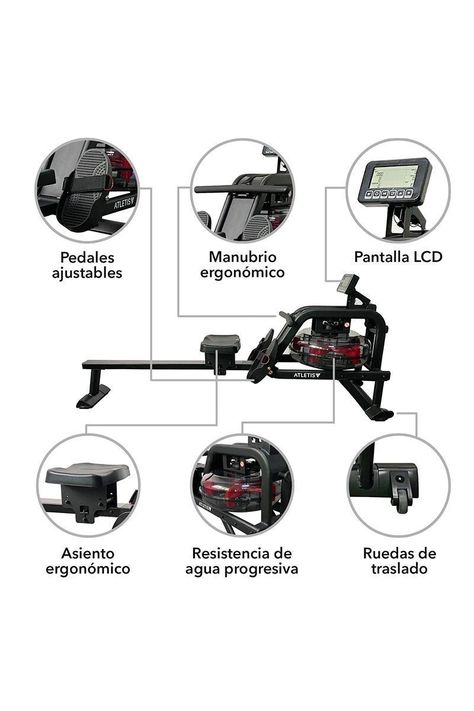 Remadora de Agua Atletis Max A302 Negro-3