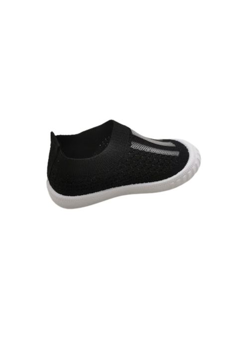 Zapatilla Deportiva Negro Sin Cordones Niño-1