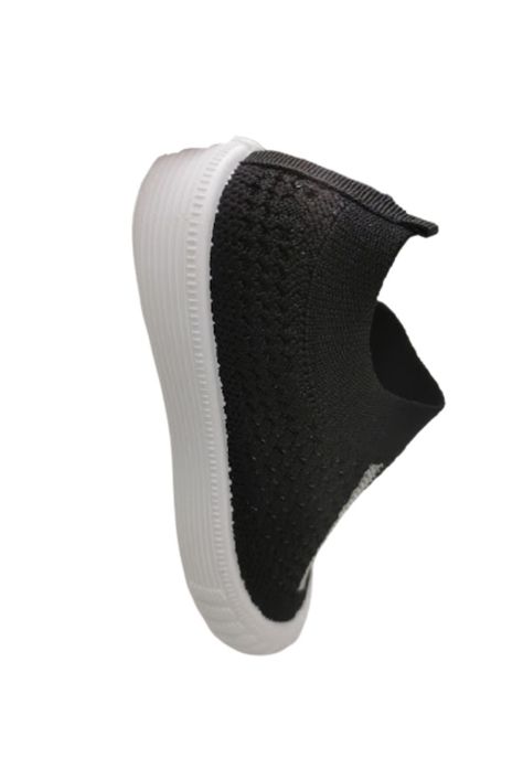 Zapatilla Deportiva Negro Sin Cordones Niño-3