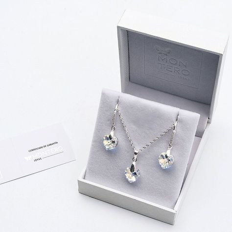 Conjunto Romance Cristales Genuinos Aurora Boreal-2