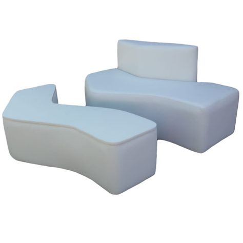 MODULAR OXFORD DESIGN ( SOFA DERECHO + MESA ) BLANCO-1