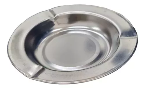 Cenicero Metálico Acero Inoxidable 9 Cm-0