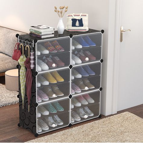 Vitrina Zapatero Con Repisas Multiuso Estante Organizador-1