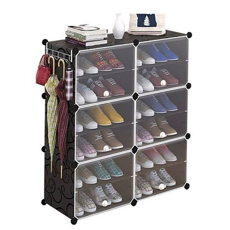 Vitrina Zapatero Con Repisas Multiuso Estante Organizador-0