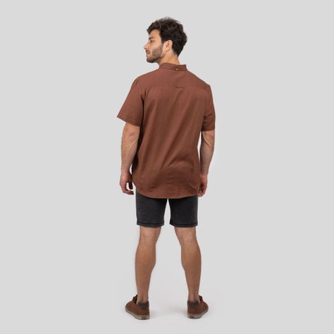 Camisa Ceril Hombre Terracota Gnomo-2