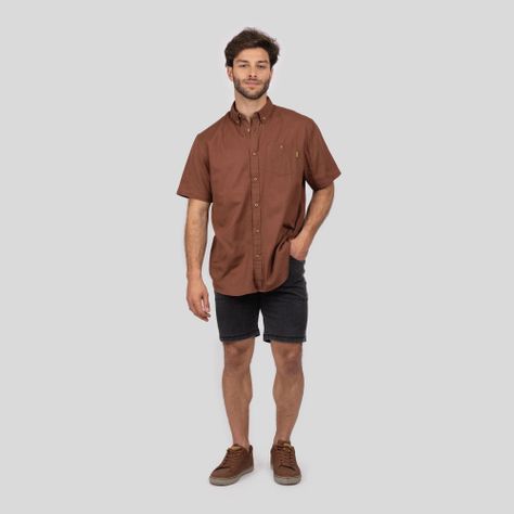 Camisa Ceril Hombre Terracota Gnomo-1