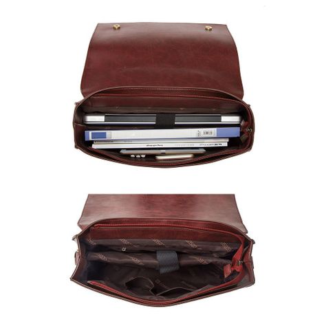 Ecosusi Maletín BOW para laptop 14" - Café-1
