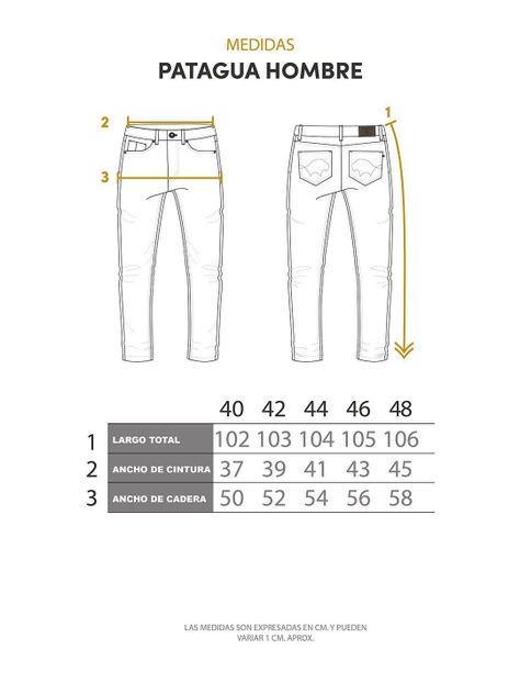 Pantalon Jeans Patagua Mostaza Hombre-4