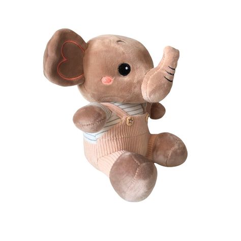 Peluche De Elefante Suave Y Divertido Beige-1