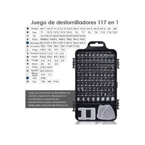 Destornilladores Set 115 en 1 Precisión Teléfono-4