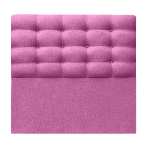 Respaldo Botoné King Lino Fucsia-0