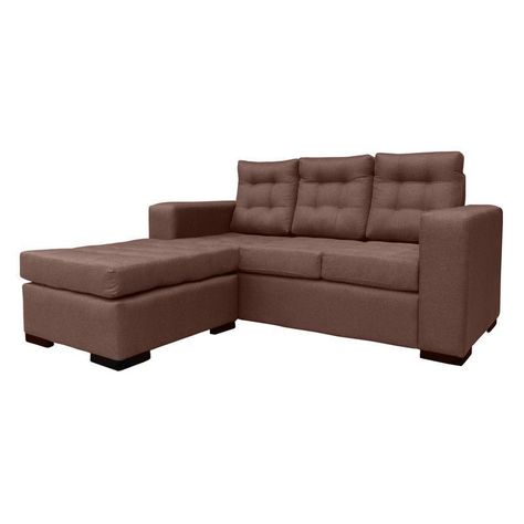 Seccional Antu Chenille Tipo Lino Cafe 3 Cuerpos-1
