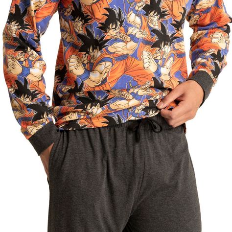 Pijama Algodón Hombre Invierno Dragon Ball Z Goku C1 Top-2