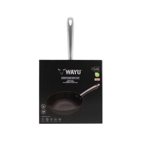 WOK 28 cm IRON CAST HONEYCOMB WAYU-2